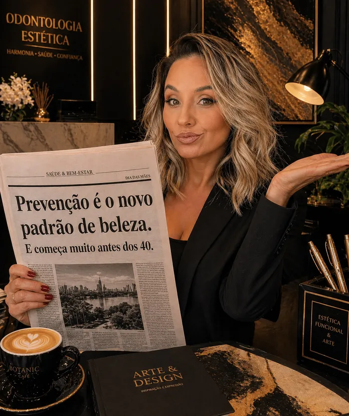 Dra. Verônica Zanella — especialista em harmonização orofacial, em seu consultório Verônica Zanella Odontologia Estética